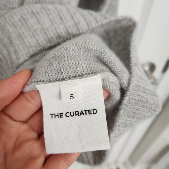 NEW The Curated - The Mock Neck Cashmere Sweater - Picture 3 of 4
